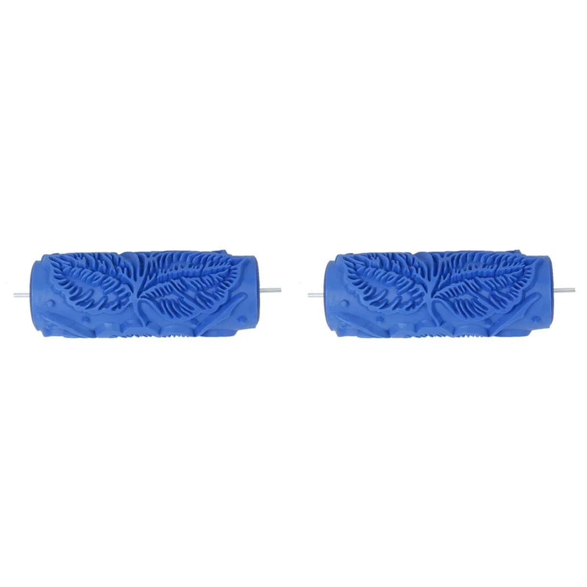 AB35-2Pcs Rolo com padrão floral azul de 15 cm