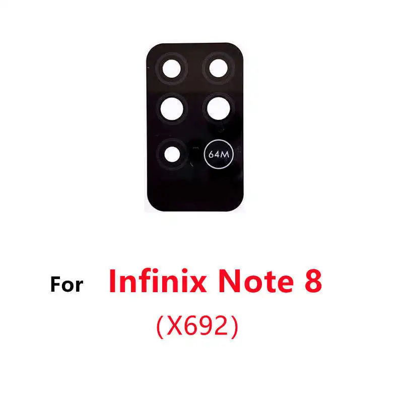 For Infinix Note 11 10 Pro NFC 8 8i Rear Back Camera Glass Lens Cover with Glue Sticker X697 X695 X695D X695C X693 X692 X690