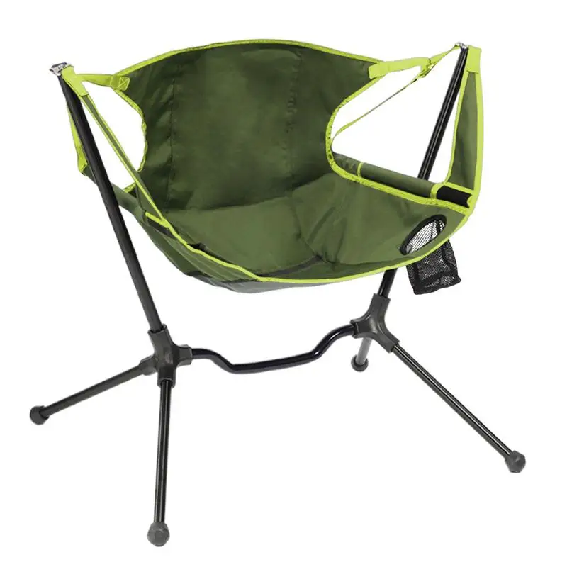 Rocking Camping Chair With Carry Bag 600D Oxford High Back Support Hammock Chairs Portable Swinging Camping Chair