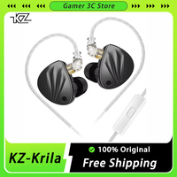 Kz Krila Earphones Wired In Ear HIFI 1DD+1BA High End Tunable Balanced Armature Accessories Earphone Ergonomics Headset Custom