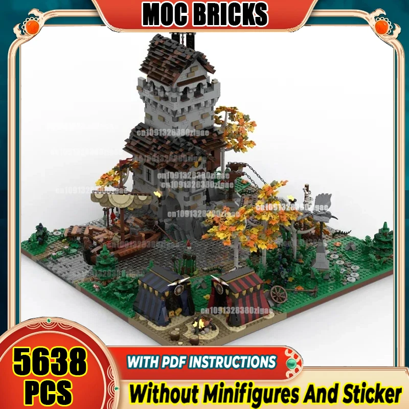 Moc Building Bricks Crow Kingdom Border City Modular Technology Blocks Toys