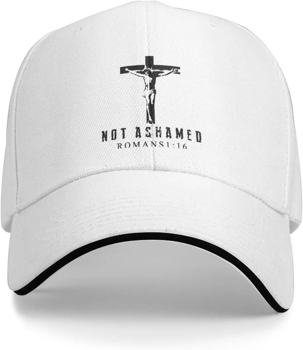 

Бейсбольная кепка Not Ashamed Romans 1 16, бейсболка с распятием Иисуса, полиэстеровая регулируемая уличная шляпа для папы