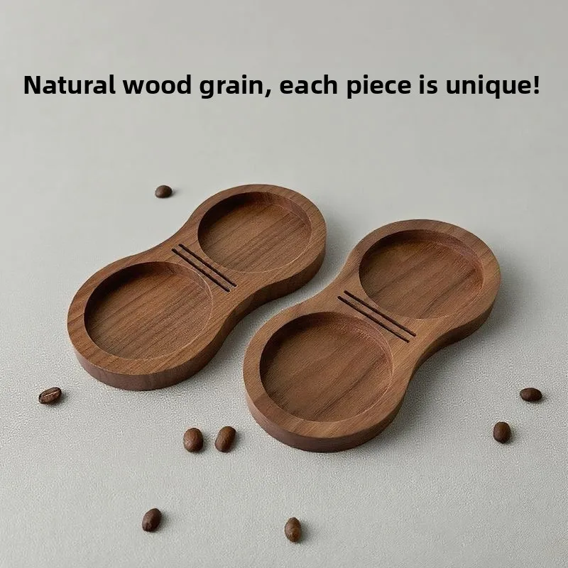 51/ 53/ 58MM Walnut Wood Coffee Tamper Mat Station Stand Coffee Powder Base Tamper Storage Pad Filter Screen Holder Coffee Tools