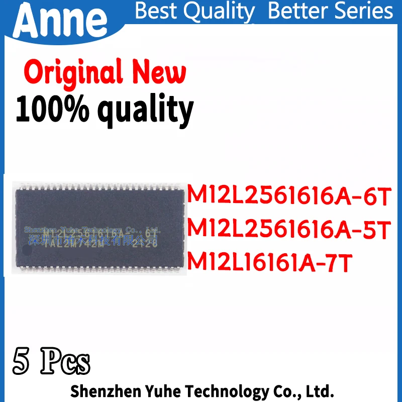 (5piece)100% New M12L2561616A-5T M12L2561616A-6T M12L16161A-7T sop-54