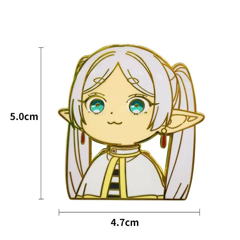 Hot New Premium Kawaii Frieren Metal Enamel Pins Badge Brooch Backpack Jacket Decor Anime Collectible