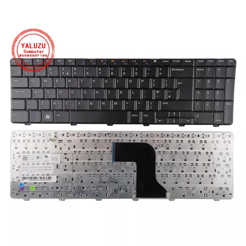 Reino Unido NOVO Teclado PARA Dell para Inspiron 15 15R 15N 15M 5010 N5010 M5010 teclado de laptop