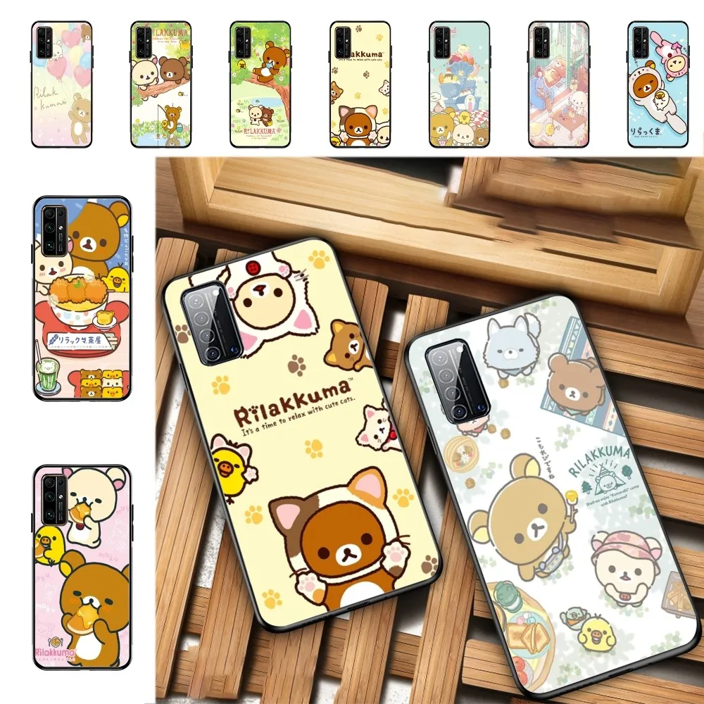 Cute Cartoon R-Rilakkuma Phone Case For Huawei Honor 10 lite 9 20 7A 9X 30 50 60 70 pro plus Soft Silicone Cover