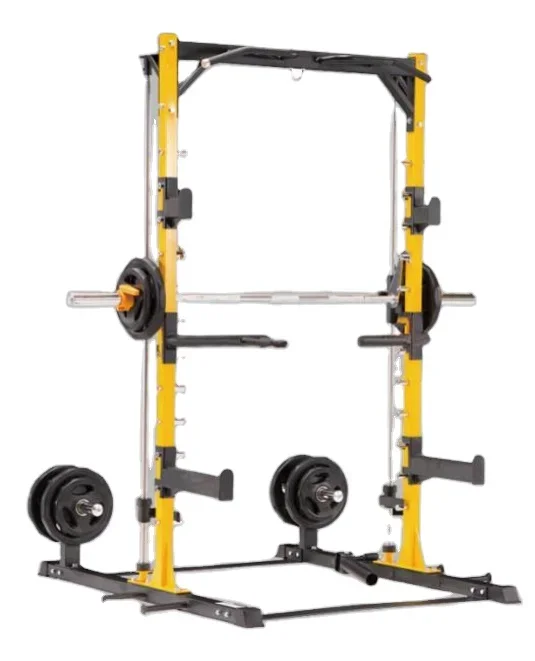 LongGlory Gym Machines Fitness Products Free Weight Gym Trainer Rack Squat Smith Machine Smith Weight Lift