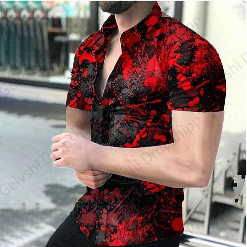 Summer Men Hawaiian Shirts Pattern 3d Print Shirts Men Women Fashion Social Beach Shirt Casual Blouses Turn Down Collar Camisas