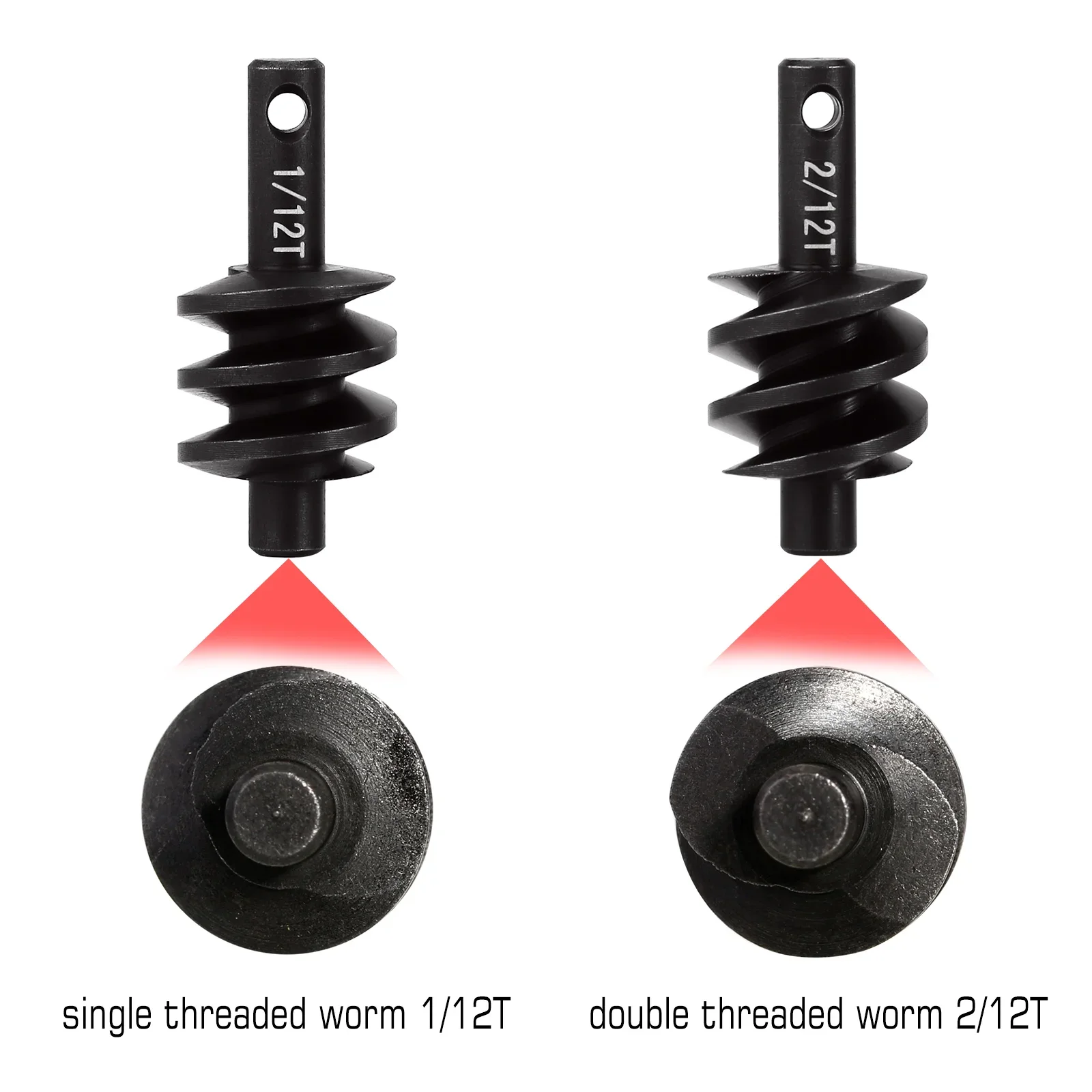 INJORA Overdrive Underdrive Worm Asse Differenziale Ingranaggi In Acciaio 12T 13T 14T 16T 18T Per 1/24 RC Crawler Auto Axial SCX24 Aggiornamento