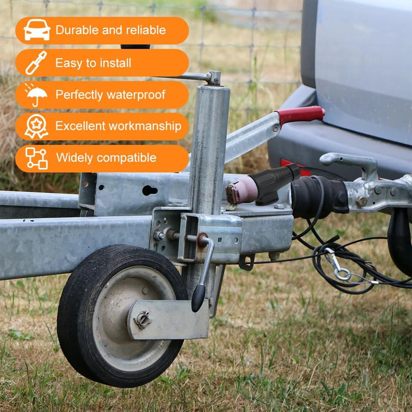 Adaptador de Remolque de 12V y 13 Pines, Conector Eléctrico Impermeable de Plástico para Remolque, Adaptador de Cableado de 13 Polos