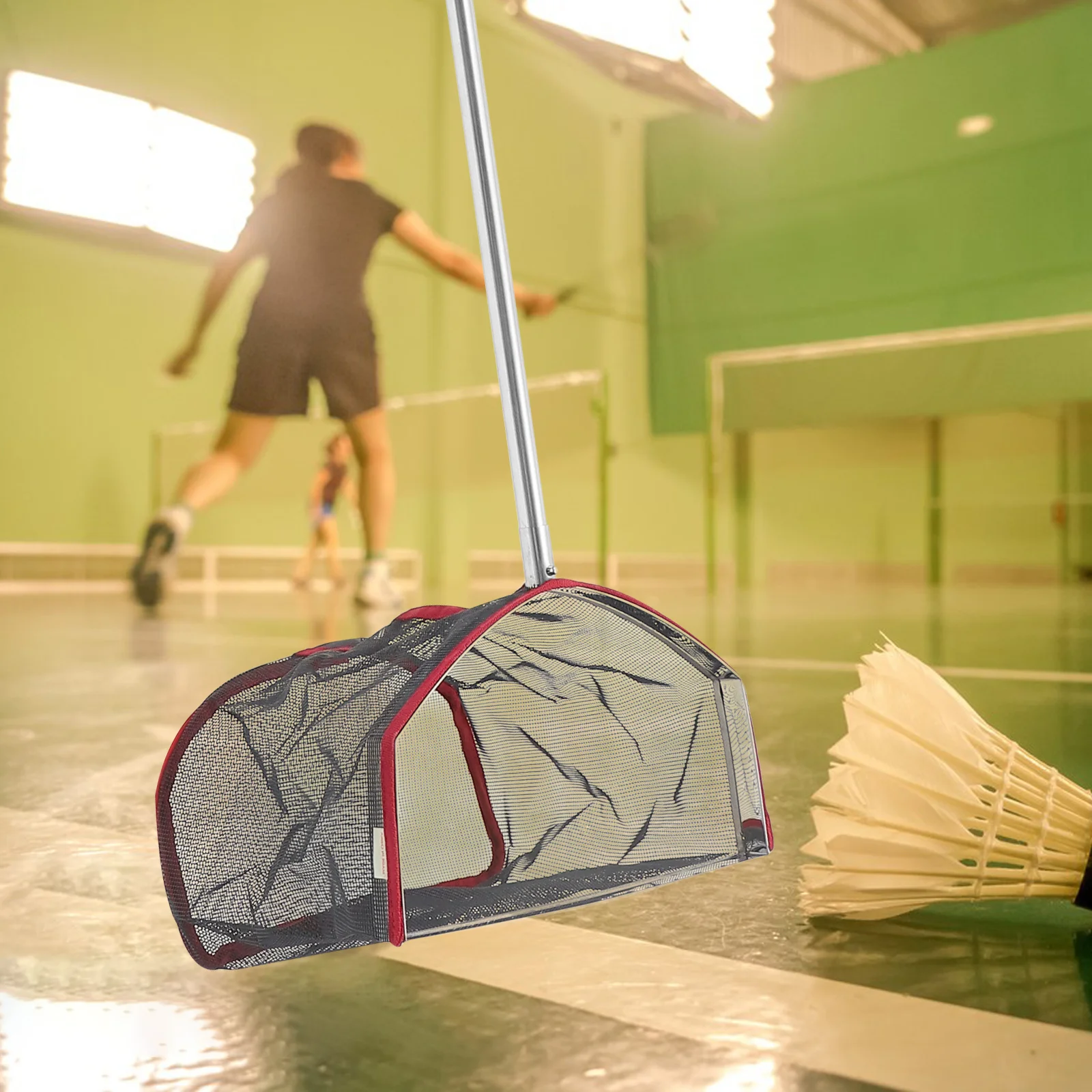 

1Pcs Badminton Retriever Adjustable Height Durable Net Thickened Bracket Efficient Ball Picker Sports Equipment Training