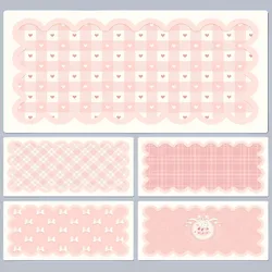 Pink cute and minimalist Mousepad Rubber XXL Cartoon Anime Gaming Mouse Pad Keyboard Mouse Mats Desk Mat Accessories  Carpet