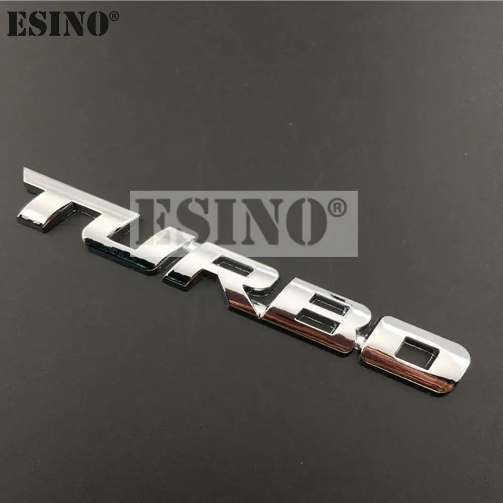 New Car Styling Car Turbo Boost Loading Boosting 3D Metal Chrome Zinc Alloy 3D Emblem Badge Sticker Decal Auto Accessory