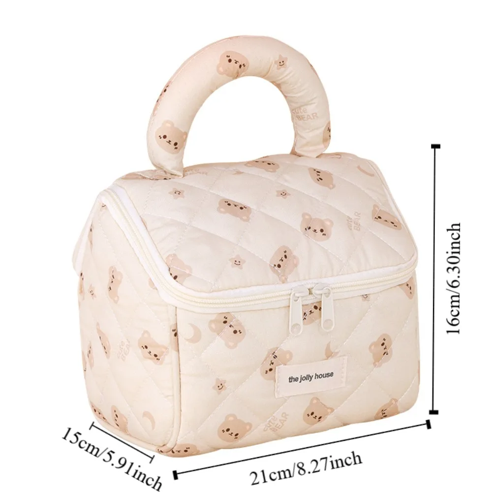 Creative Cartoon Cosmetic Bag Butterfly Cherry Bear Rabbit Storage Bag Wash Pouch Large Capaticy Makeup Brush Case Bath Storage