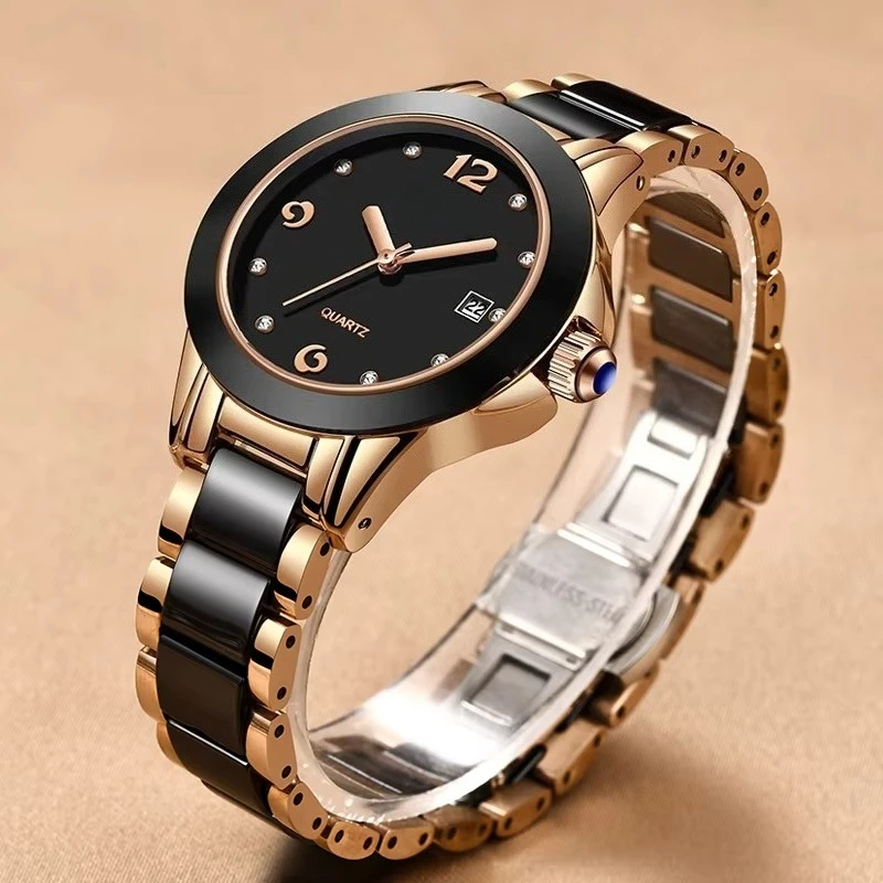 

Li Ge ST6615 Модные женские часы оптом, подарки, роскошные женские часы с бриллиантами, водонепроницаемые женские часы с керамической инкрустацией бриллиантами