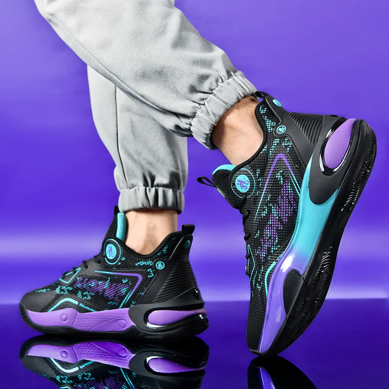 

2025 New Mens Basketball Shoes Neutral Basketball Shoes Comfortable Trainers Anti-slip Basketball Training Shoes
