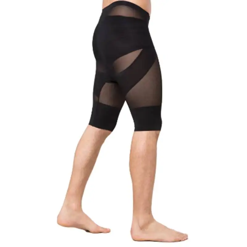 

Men's Breathable Compression Shorts Nylon Spandex Shapewear Body Shaper Waist Trainer Anti-Chafing Belt Belly Control Panties