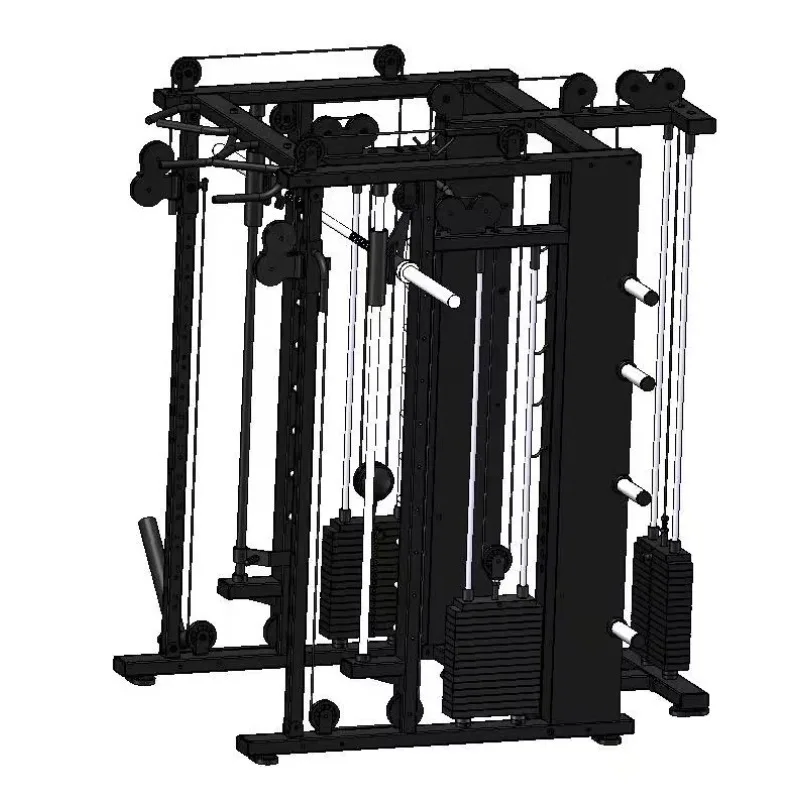 2026 Multifunctional Smith Crossover Trainer Indoor Gym Workout Machine