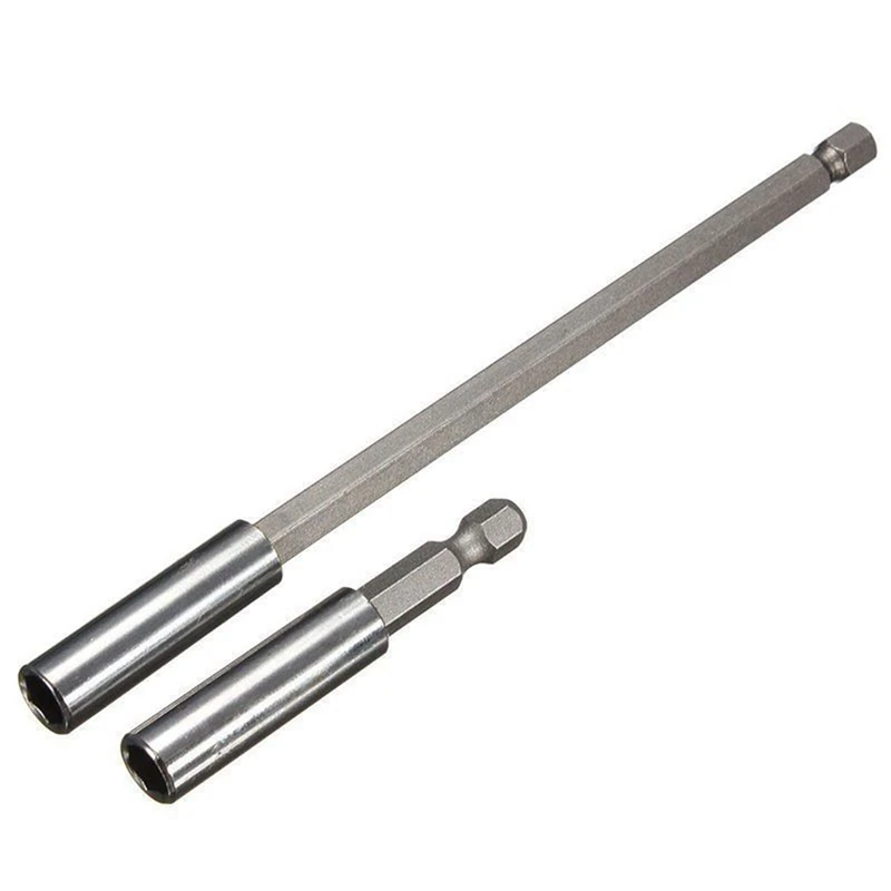 2 pezzi supporto per punta magnetica esagonale da 1/4 pollici cacciavite da 60/150Mm e 1Set supporto per punta da trapano per Driver di estensione da 80Mm 120Mm