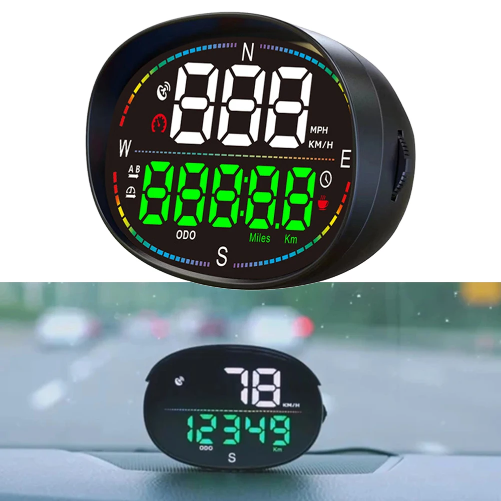 

Car HUD Head Up Display Car GPS Digital Speedometer Odometer Meter For Motorcycle Car Gauge Speed Alarm