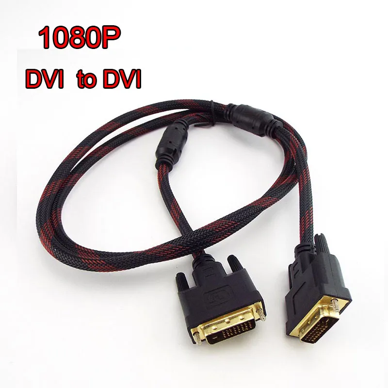 High Speed 1080p DVI to DVI 24+1 Plug PHigh speed Gold Male to Male DVI cable Projector LCD DVD HDTV tor LCD DVD HDTV C6