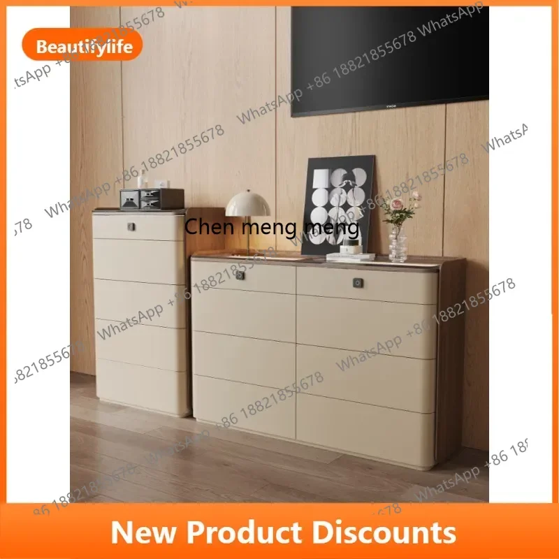 D178 d06 Italian Style Solid Wood Eight-Drawer Cabinet Minimalist Jewelry Cabinet Bedside Storage Cabinet Drawer Organizer