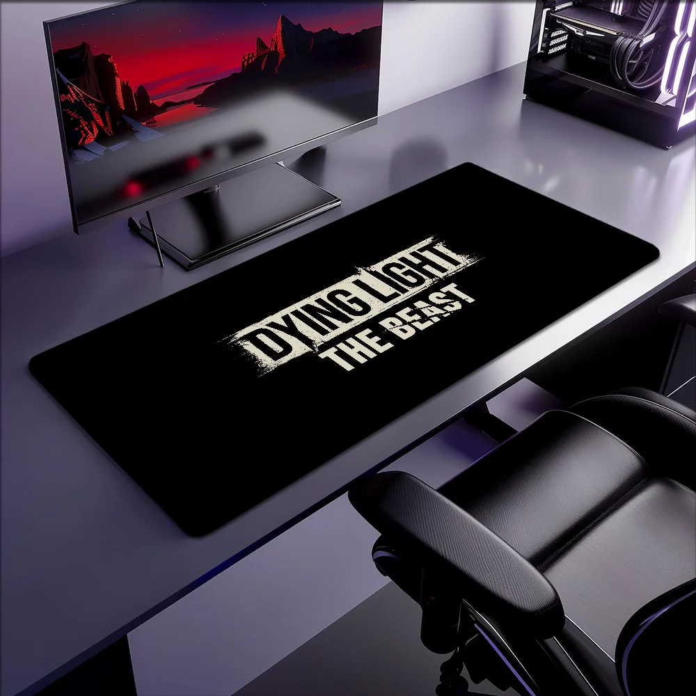 لعبة D-Dying Light The Beast Mouse Pad غير قابلة للانزلاق سميكة كبيرة للكتابة Lockedge مكتب طالب الألعاب وسادة ماوس