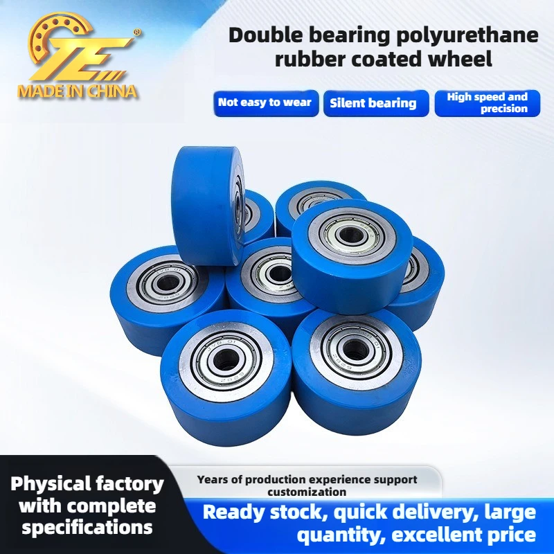 Coated non-powered rollers, polyurethane PU rollers with bearings, rubber rollers can be refurbished with old materials