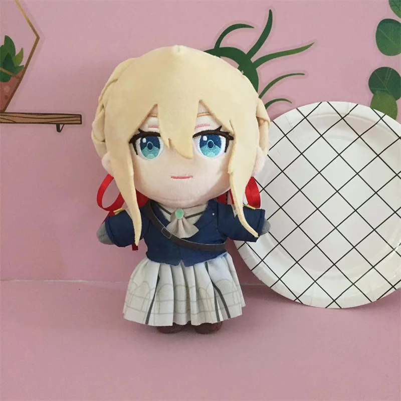 20cm Anime Plush toys Violet Evergarden Plush Toys Cute Soft Stuffed Pillow Violet Dolls For Kid Birthday Christmas Gifts