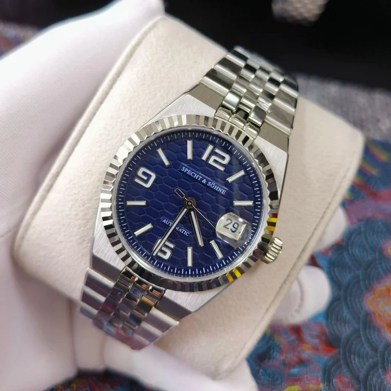 

2025 37MM Luxury Mechanical Automatic Watch Miyota 8215 Stainless Steel Waterproof Luminous Sapphire Glass Business Men's Watch