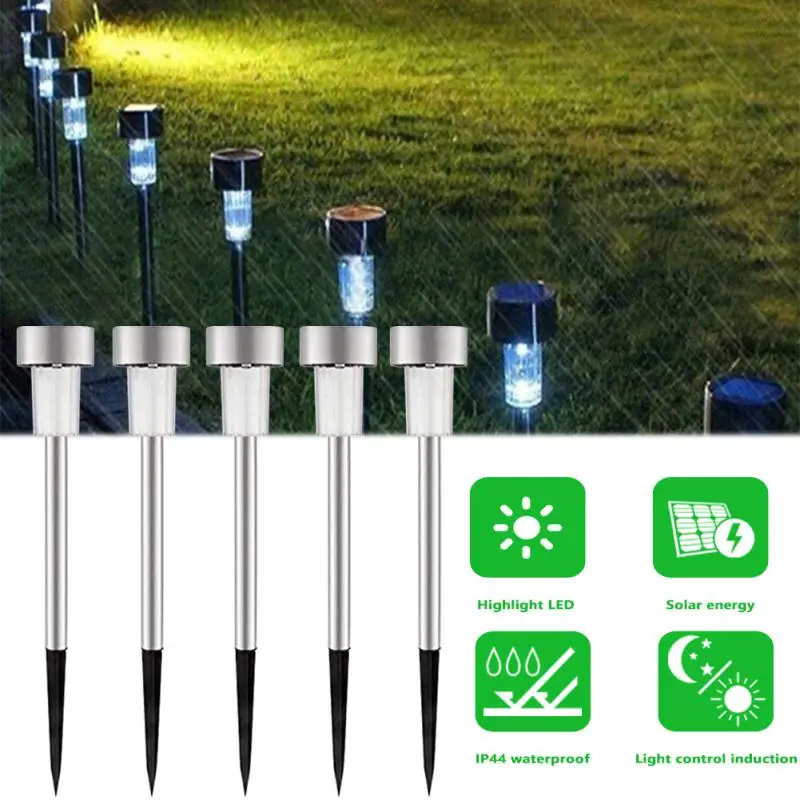 Outdoor Solar Lights Garden Lights Solar Powered Lamp Lantern Waterproof Landscape Lighting Pathway Yard Lawn Garden Decoration