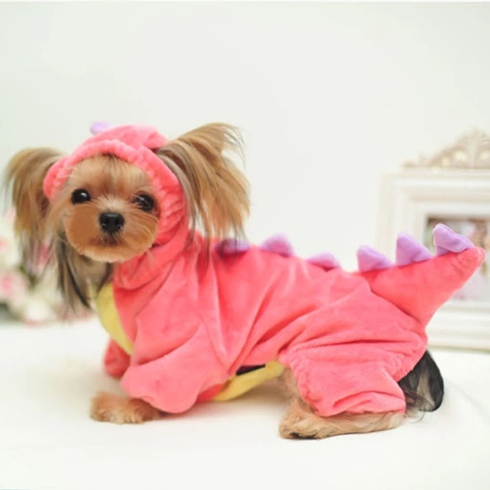 

Dinosaur Four-Leg Costume Adorable Dog Clothing Winter Pet Supplies Halloween Party Costume Watermelon Comfortable Easy