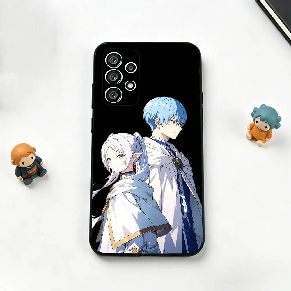 Frieren b-Beyond Journey's-End  Phone Case Black Silicone Soft For Samsung S25,S24,S21,S22,S23,S30,Ultra,S20,Plus,Fe,Lite