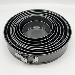 Non-Stick Metal Bake Mould Pan Round Cake Oven Pan Bakeware Removable Bottom Carbon Steel Cakes Molds Tray Kitchen Baking Tools