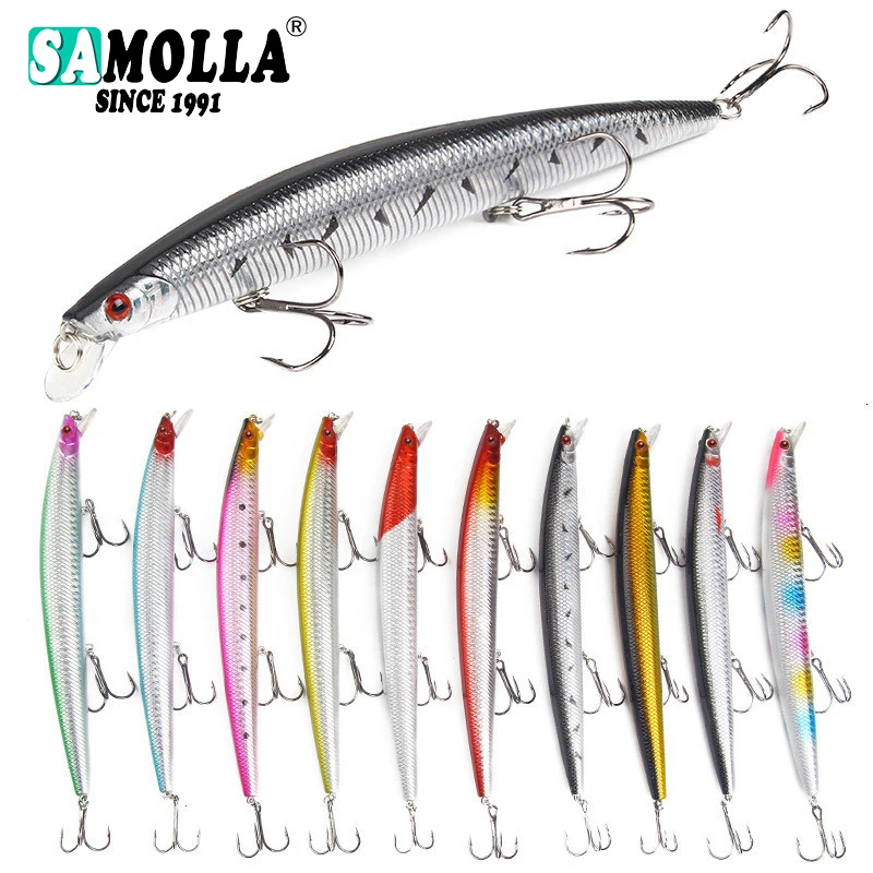 Señuelo Minnow Jerkbait para lubina – Cebo agua salada - imagen 2