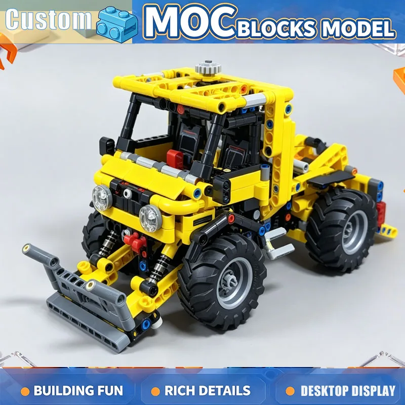 620PCS Off Road Vehicle Building Blocks MOC Model 4x4 Truck DIY Creative Assembly Educational Christmas Gift Collection Display