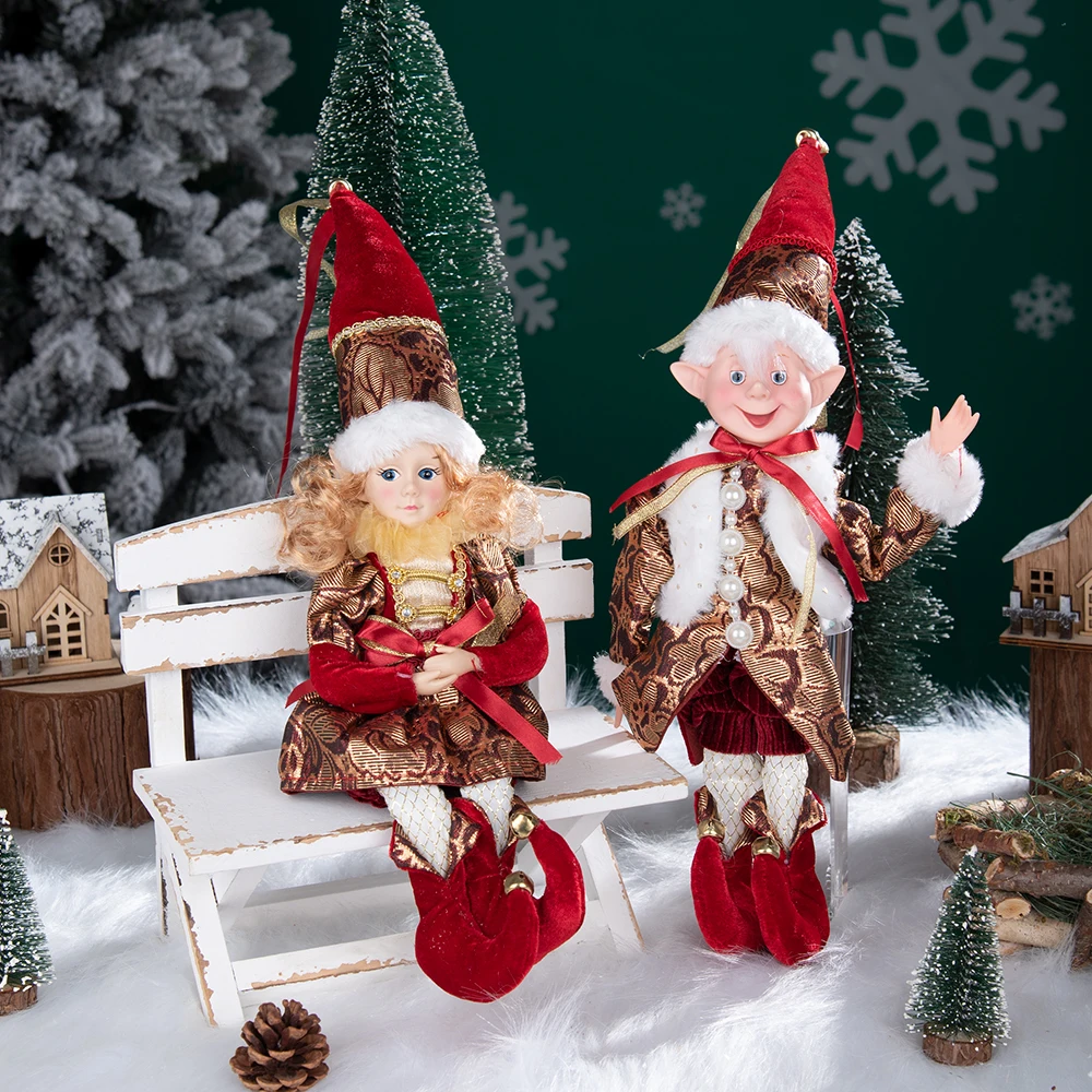 1 Pair Christmas Tree Decorations Cute Angel Doll Girl Pendant Navidad 2026 New Year Christmas Tree Ornaments Xmas Gift For Kids