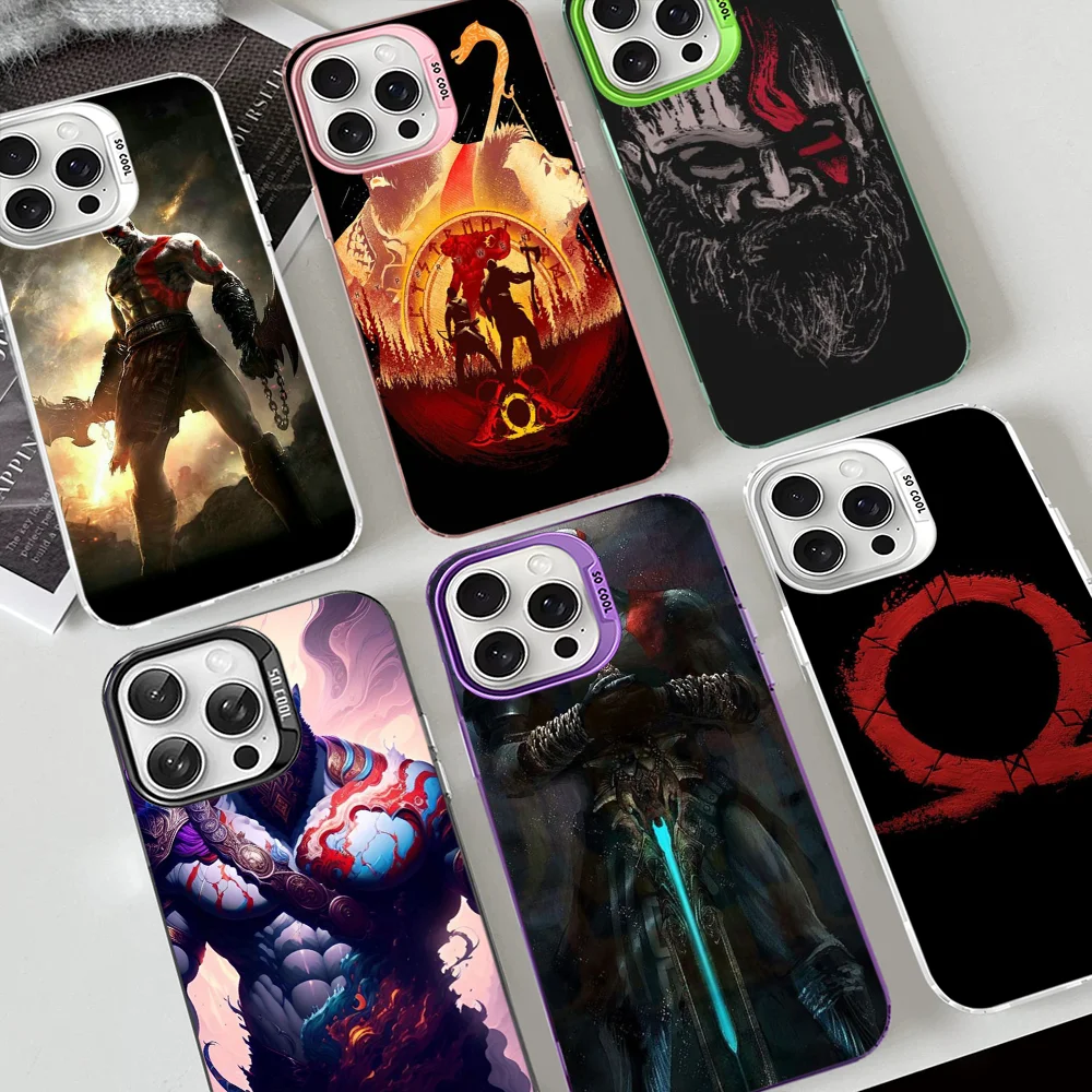 God of War Phone Case For iPhone 16 15 14 13 12 11 Pro Max X XR XSMAX 8 7 Plus Matte Shockproof Back Cover