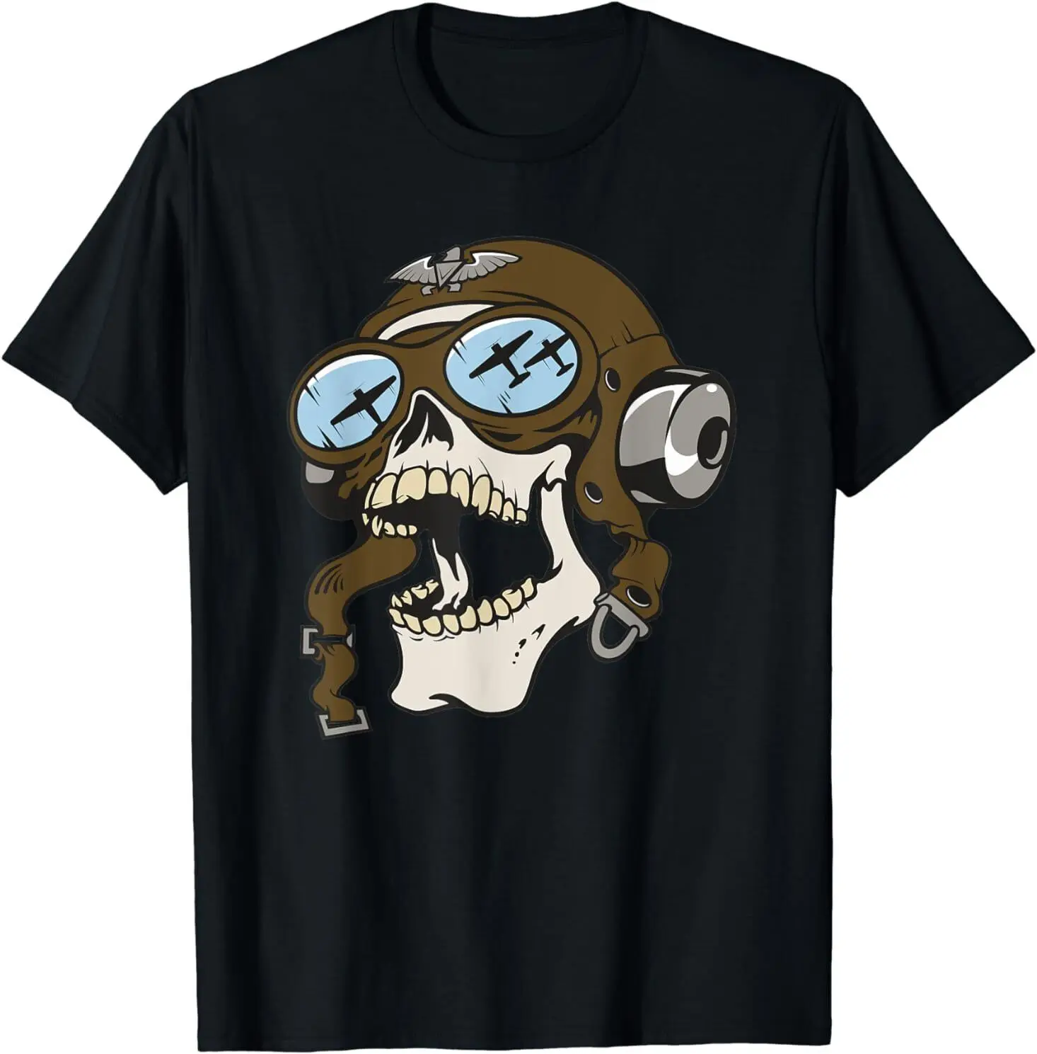 NEW LIMITED Pilot Skull T-Shirt Great Gifts Idea For Women Men T-Shirt S-3XL