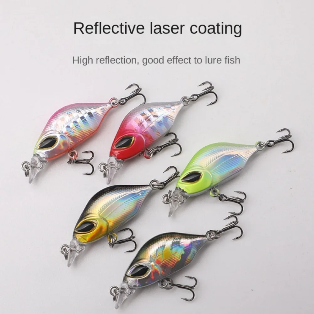 Hot Treble Hook Mini Fishing Bait Vibration Rotate VIB Sinking Lure 4cm/3g Sinking Fishing Lure Fishing Treble Spinner Tackle