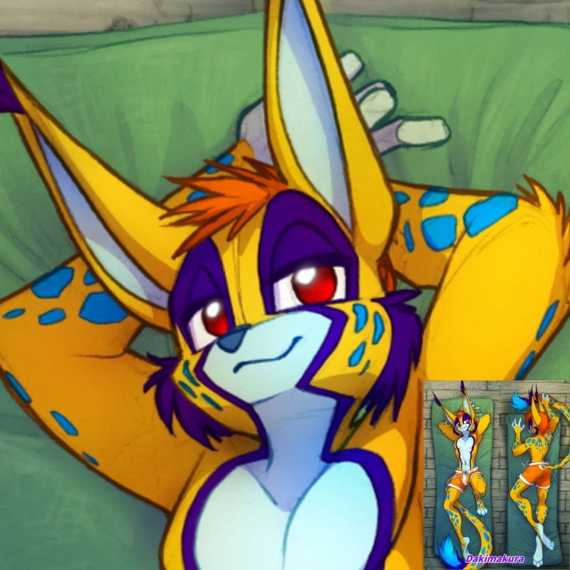 

Наволочка для подушки дакимакура с аниме-принтом Furry Kaelen, двусторонняя, в натуральную величину, подарок