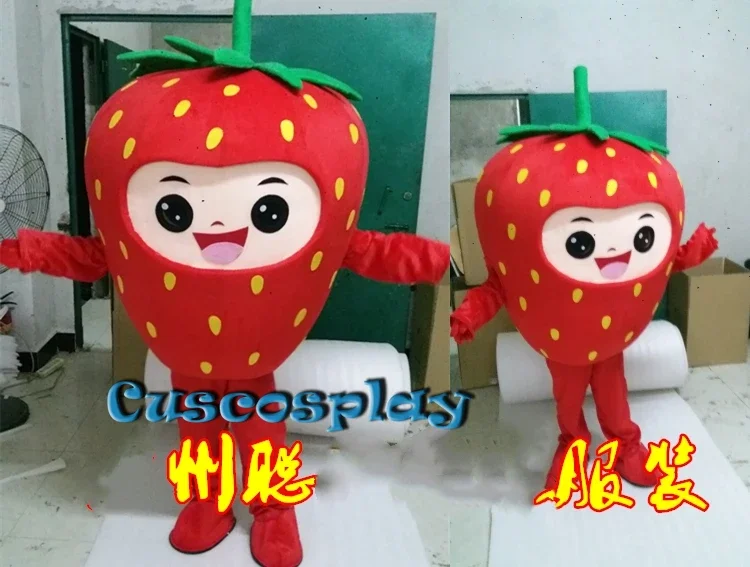 

Strawberry Mascot Costume Suits Cosplay Party Game Dress Outfits Clothing Advertising Carnival Halloween Easter Festival Adults