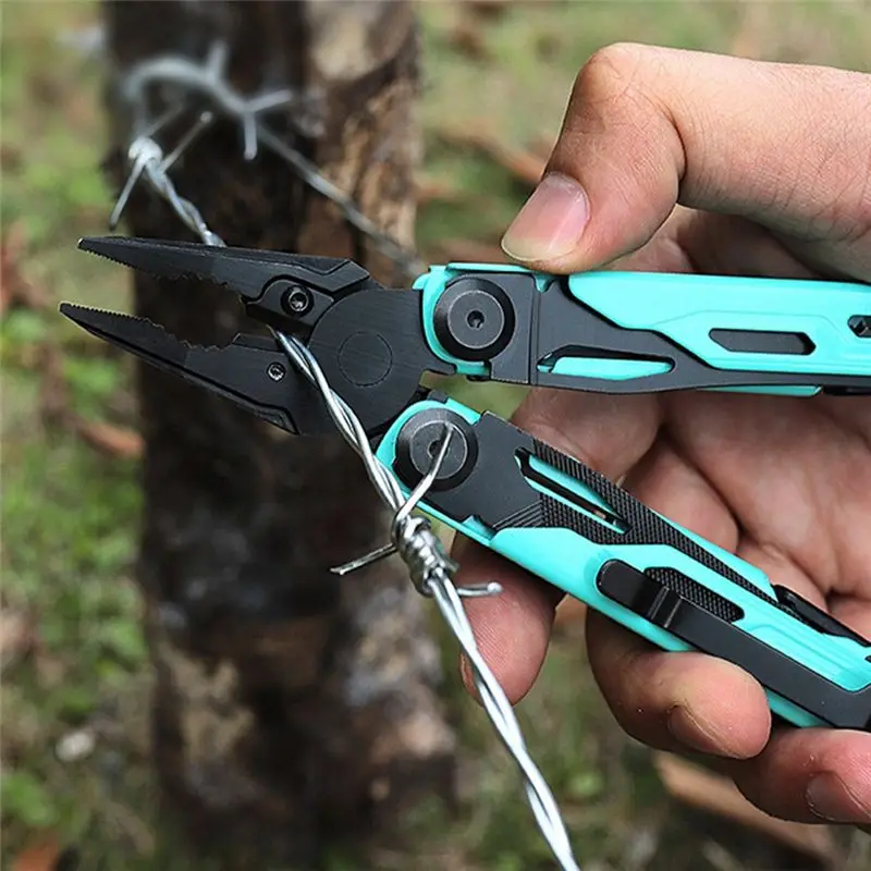 B50C Multi-Function Tool Folding Pliers Needle-Nosed Pliers Multi-Function Small Pliers Outdoor Emergency Survival Gadgets