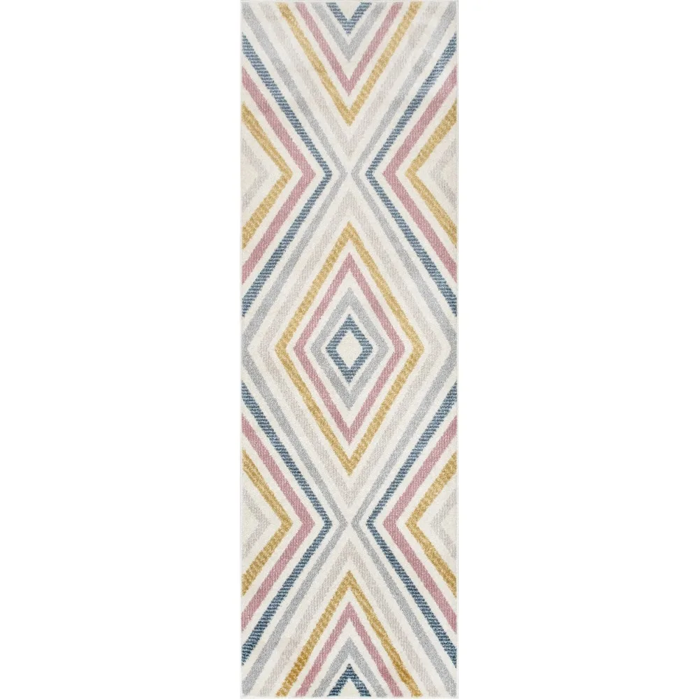 

Neveah Contemporary Chevron Runner Rug, 2' 8 x 8', Beige
