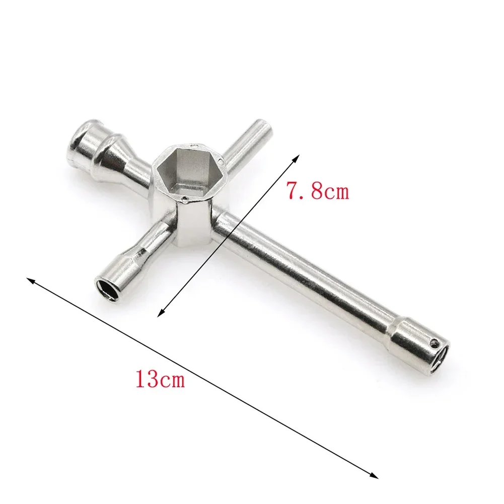나사 너트 육각 크로스 렌치 슬리브 깍지 스패너, 유지 보수 도구 휠 렌치, RC 모델 자동차 수리용 대형 미니, 1 개