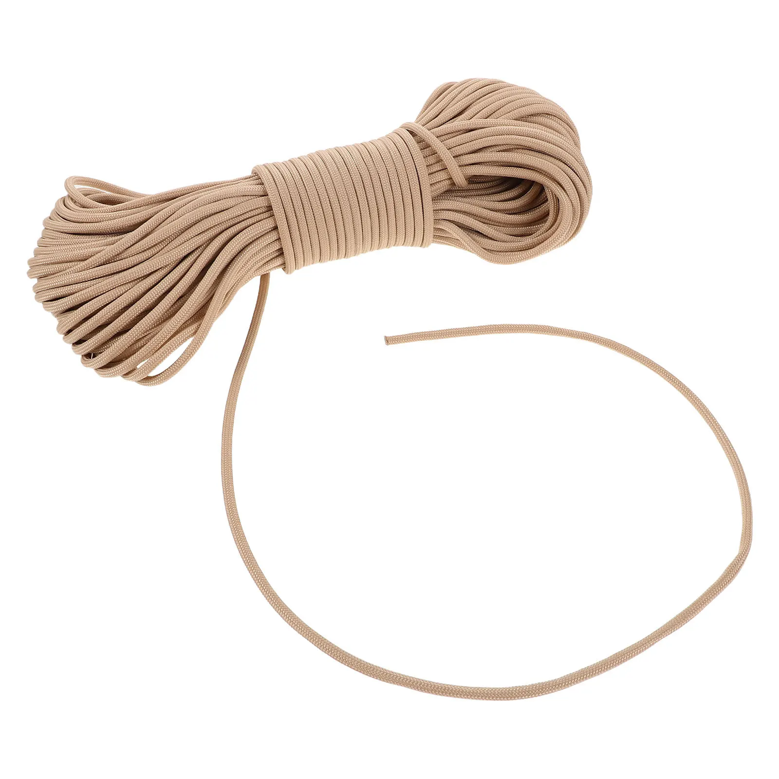 

7-Strand 4Mm Polyester Braided Rope High Strength Waterproof Camping Hanging Rope For Tent Tarp Durable Outdoor Windproof