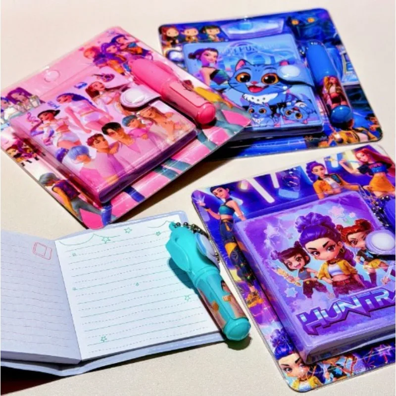 New Hot Cute cartoon Anime Notebook Cartoon Stationery Set, Includes Notebook and Ballpoint Pen Student Stationery Supplies