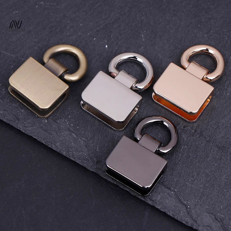 2Pcs Metal Bag Side Edge Hang Buckle Clip With D Rings For DIY Leather Craft Bag Strap Belt Handle Shoulder Crossbody Bag Parts