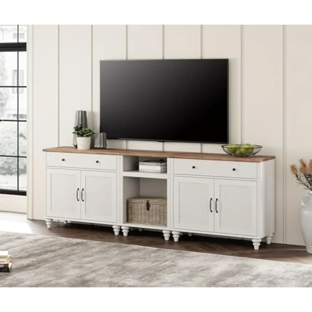 

TV Stand, Home Entertainment Center with 8 Storages, Large TVs Console Table, TV Stand